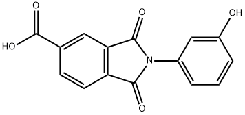 2-(3-HYDROXY-PHENYL)-1,3-DIOXO-2,3-DIHYDRO-1H-ISOINDOLE-5-CARBOXYLIC ACID